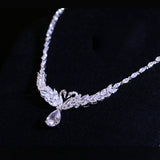 Bridal Rhinestone Crown Tiara Crystal Necklace Earring Set for Shining Headband Hair Accessories Jewelry Wedding Anniversary Christmas Gifts - Venuston