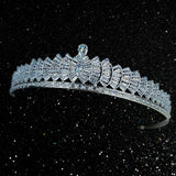 Crystal diamond Tiara for Birthday, Wedding, Princess, Bridal,Prom, ,Pageant,Masquerade, Costume Party & Photography (Silver) - Venuston