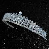 Crystal diamond Tiara for Birthday, Wedding, Princess, Bridal,Prom, ,Pageant,Masquerade, Costume Party & Photography (Silver) - Venuston