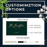 Custom Black Wedding Guestbook, Minimalist Guestbook, Gold Foil Wedding Guestbook, Wedding Guest book Alternative - Venuston