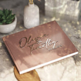 Custom Guest Book Alternative - Personalized Rustic Wood or Acrylic Wedding Guest Book - Venuston