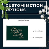 Custom Guest Book Alternative - Personalized Rustic Wood or Acrylic Wedding Guest Book - Venuston