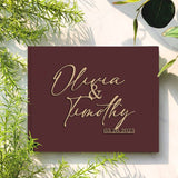 Custom Guest Book Alternative - Personalized Rustic Wood or Acrylic Wedding Guest Book - Venuston