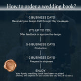 Custom Minimalist Wedding Book/Guest Book For Anniversary /Bridal Shower/Engagement/For Couple, Lover,Bride And Groom - Venuston