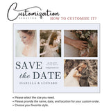 Custom Photo Save The Date Magnet – Personalized Wedding Invitation with Free Envelope, Perfect for Announcing Your Big Day - Venuston
