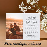 Custom Photo Save The Date Magnet – Personalized Wedding Invitation with Free Envelope, Perfect for Announcing Your Big Day - Venuston