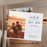 Custom Photo Save The Date Magnet – Personalized Wedding Invitation with Free Envelope, Perfect for Announcing Your Big Day - Venuston