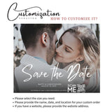 Custom Photo Save The Date Magnet – Personalized Wedding Invitations with Free Envelope, Ideal for Announcing Your Big Day - Venuston