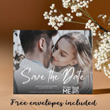 Custom Photo Save The Date Magnet – Personalized Wedding Invitations with Free Envelope, Ideal for Announcing Your Big Day - Venuston