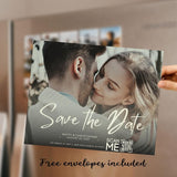 Custom Photo Save The Date Magnet – Personalized Wedding Invitations with Free Envelope, Ideal for Announcing Your Big Day - Venuston