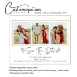 Custom Photo Save The Date Magnet – Personalized Wedding Invitations with Free Envelope, Ideal for Announcing Your Wedding in Style - Venuston