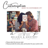 Custom Save The Date Magnet with Photo – Personalized Wedding Invitations, Free Envelope Included for Easy and Stylish Mailing - Venuston