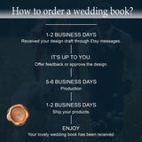 Custom Wedding Guest Book/Rustic Wedding Book With Photo Collage, Unique Wedding Gift For Anniversary/Bridal Shower/Engagement - Venuston