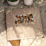 Custom Wedding Guest Book/Rustic Wedding Book With Photo Collage, Unique Wedding Gift For Anniversary/Bridal Shower/Engagement - Venuston