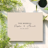Customized Wedding Guest Book - Multi-color options with Gold Foil Font- A Perfect Gift for Your Wedding or Anniversary