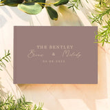 Customized Wedding Guest Book - Multi - color options with Gold Foil Font - A Perfect Gift for Your Wedding or Anniversary - Venuston