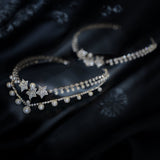 Dual Layer Beautiful Pearl Tiara Flash Diamond Vintage Elegant Bridal Crown Hair Tiara Birthday New Year Christmas - Venuston