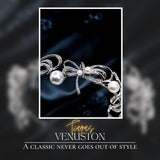 French Vintage Sparkling Diamond Butterfly Knot Large Pearl Bridal Tiara Head Crown Photo Shoot Birthday Hair Tiara Birthday Christmas - Venuston