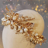 Gold Vintage Crown, Gold Petal Crown, The Best Jewelry For Weddings, Birthday Parties, Anniversaries - Venuston