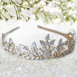 Gold Zircon  Queen Crown for Women, Baroque Crown, Costume Accessories for Wedding Brithday Party Pageant