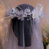 Handmade Tulle Flower Crown – Elevate Your Look with Timeless Elegance - Venuston