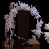 Handmade Tulle Flower Crown – Elevate Your Look with Timeless Elegance - Venuston