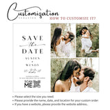 Custom Wedding Save The Date Magnet – Personalized Photo Invitations with Free Envelope, Perfect for Sharing Your Big Day