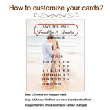 Magnet Wedding Save the Date Calendar Personalized Save Our Date Photo +Free Envelope Photo Wedding Invitation Custom Wedding Gift - Venuston