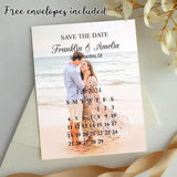 Magnet Wedding Save the Date Calendar Personalized Save Our Date Photo +Free Envelope Photo Wedding Invitation Custom Wedding Gift - Venuston