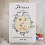 Muslim Save the date, Watercolor Save the Date Magnets, Personalized Wedding Invitations with QR Code for wedding - Venuston