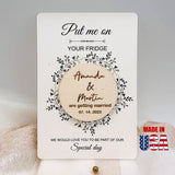 Muslim Save the date, Watercolor Save the Date Magnets, Personalized Wedding Invitations with QR Code for wedding - Venuston