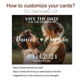 Personalized Photo Magnets Save the Date Magnet + Free Envelope Wedding Magnet Favor for Guest Save the Wedding Invitation - Venuston