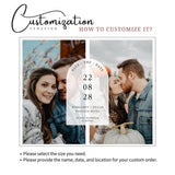 Personalized Photo Save The Date Magnet – Custom Wedding Invitations with Free Envelope for Stylish Wedding Announcements - Venuston