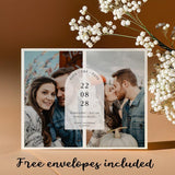 Personalized Photo Save The Date Magnet – Custom Wedding Invitations with Free Envelope for Stylish Wedding Announcements - Venuston
