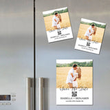 Personalized QR Code Save the Date Photo Magnet Wedding Save the Date +Free Envelope Photo Wedding Announcement Custom Wedding Invitation - Venuston