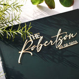 Personalized Rustic Guest Book with 3D Acrylic Letters for Weddings - A Unique Alternative to Traditional Guest Books - Venuston