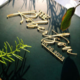 Personalized Rustic Guest Book with 3D Acrylic Letters for Weddings - A Unique Alternative to Traditional Guest Books - Venuston