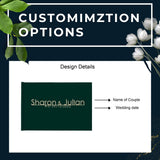 Personalized Rustic Guest Book with 3D Letters for Weddings - A Unique Alternative to Traditional Guest Books - Venuston