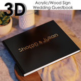 Personalized Rustic Guest Book with 3D Letters for Weddings - A Unique Alternative to Traditional Guest Books - Venuston