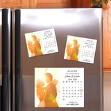 Personalized Save The Date Calendar + Free Envelope Rustic Save Our Dates Gift Wedding Invitation Photo Magnet Custom Fridge Photo Magnet - Venuston