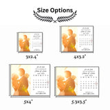 Personalized Save The Date Calendar + Free Envelope Rustic Save Our Dates Gift Wedding Invitation Photo Magnet Custom Fridge Photo Magnet - Venuston