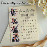 Personalized Save the date Calendar Magnet + Free Envelope Unique Save Our dates Photo Save The Date Photo Magnet Custom Fridge Photo Magnet - Venuston