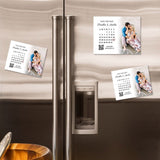 Personalized Save the Date Calendar Photo Magnet Wedding Invitation +Free Envelope Photo Wedding Announcement Custom Wedding Invitation - Venuston