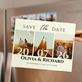 Personalized - Save The Date Cards – Custom Photo Wedding Invitations with Free Envelope, Ideal for Announcing Your Special Wedding Day - Venuston
