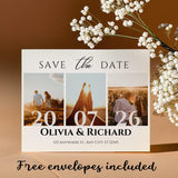 Personalized - Save The Date Cards – Custom Photo Wedding Invitations with Free Envelope, Ideal for Announcing Your Special Wedding Day - Venuston