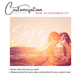 Personalized Save The Date Magnet – Custom Photo Wedding Invitations with Free Envelope, Perfect for Announcing Your Wedding - Venuston