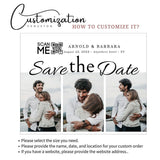 Personalized Save The Date Magnet – Custom Wedding Invitations with Free Envelope, A Beautiful Way to Share Your Wedding Date - Venuston