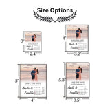 Personalized Save the Date Photo Magnet Calendar Wedding Save Our Date +Free Envelope Photo Wedding Announcement Custom Wedding Invitation - Venuston