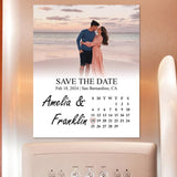 Personalized Save the Date Photo Magnet Calendar Wedding Save Our Date +Free Envelope Photo Wedding Announcement Custom Wedding Invitation - Venuston
