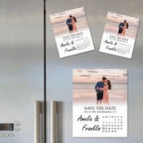 Personalized Save the Date Photo Magnet Calendar Wedding Save Our Date +Free Envelope Photo Wedding Announcement Custom Wedding Invitation - Venuston